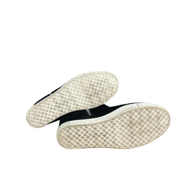 Steve Madden Saidi Black Suede Wedge Booties - Picture 4 of 6